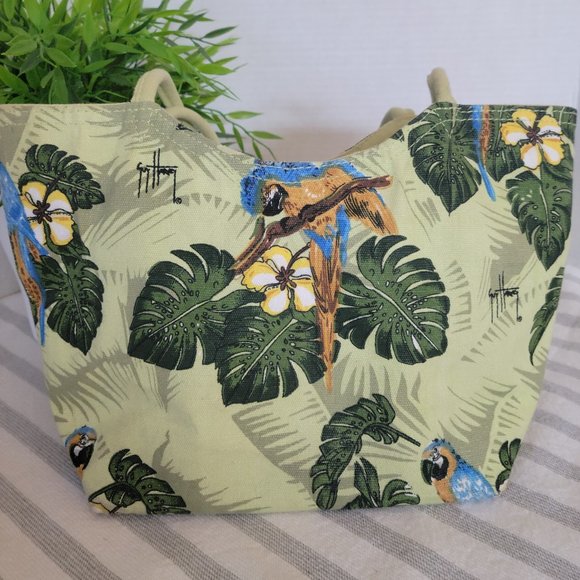 Guy Harvey Beaded Canvas Small Shoulder Bag - Picture 5 of 14